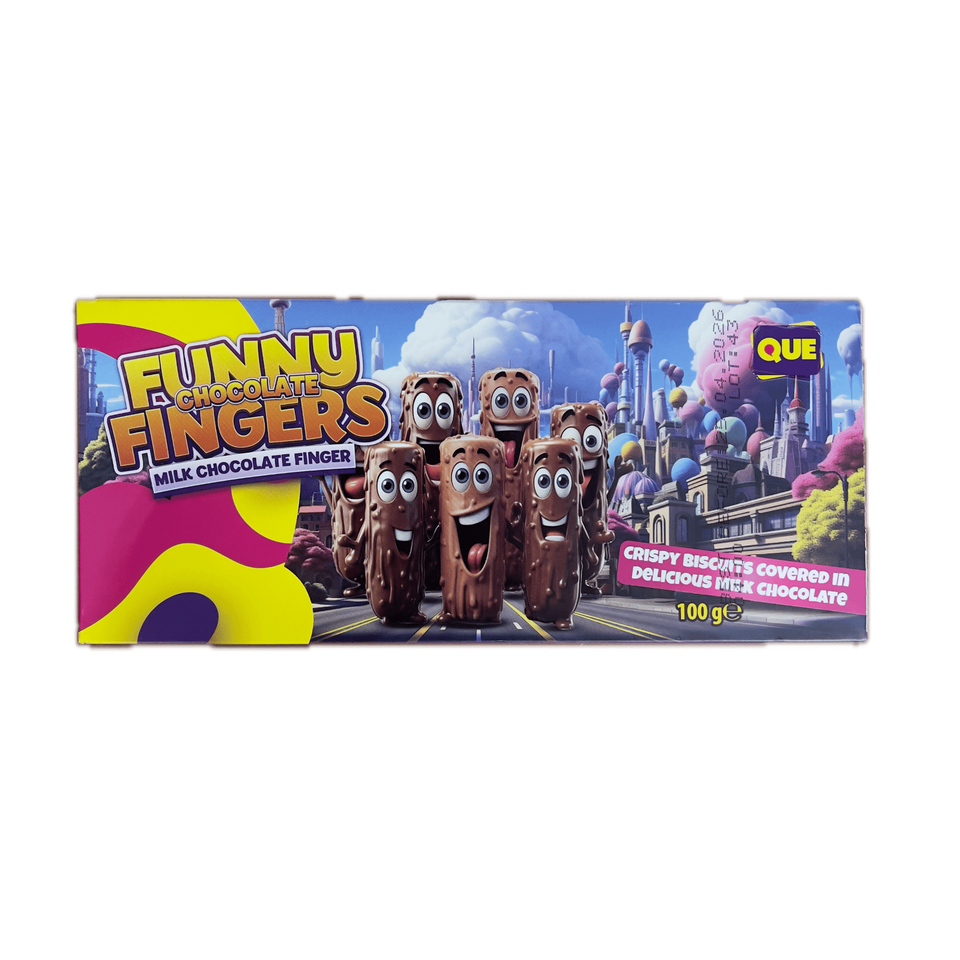 Que Funny Chocolate Fingers 100g - Efsane Activ
