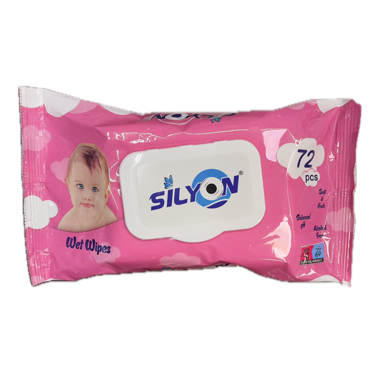 Silyon Wet Wipes 72 Pieces