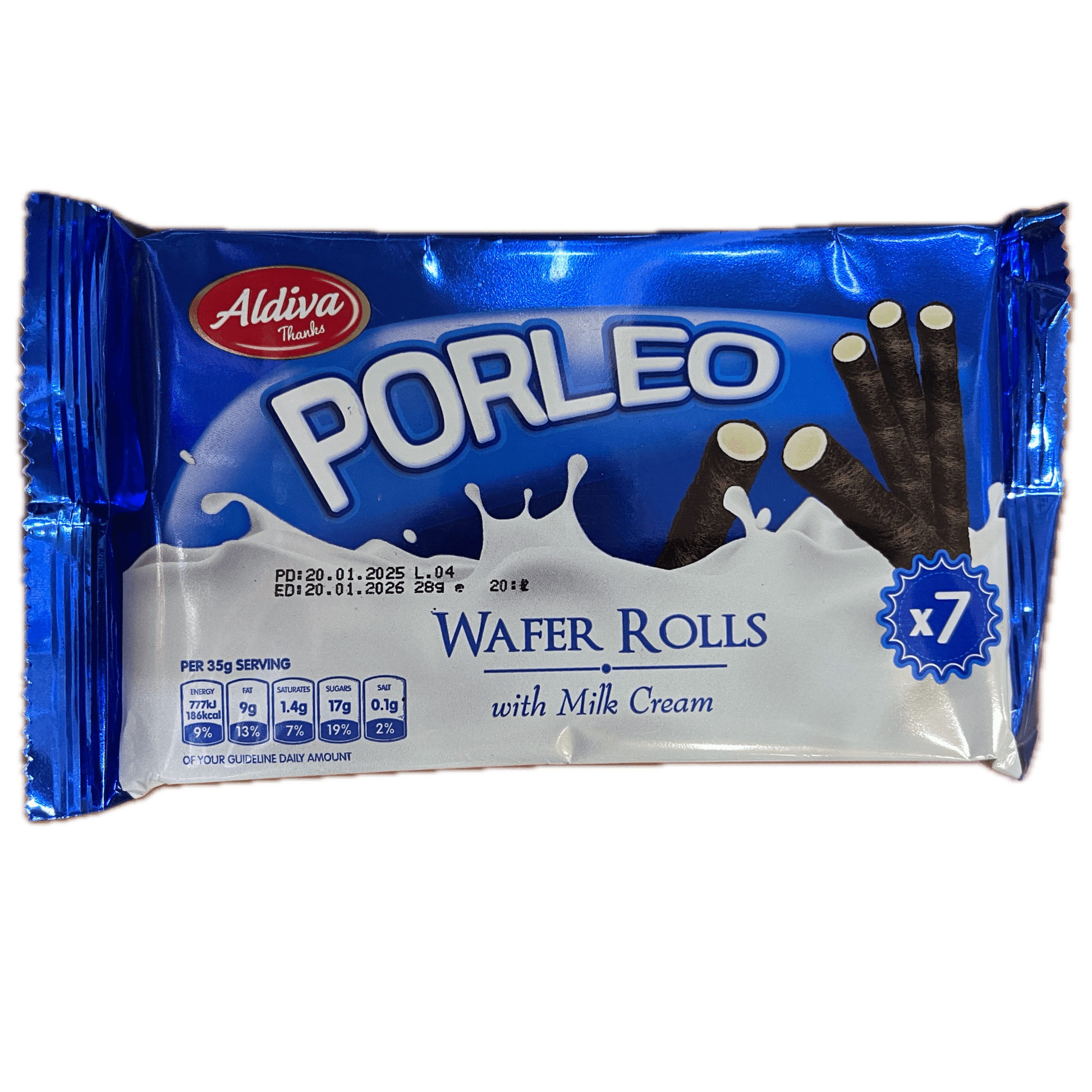 Porleo Wafer Rolls 28g - Efsane Activ